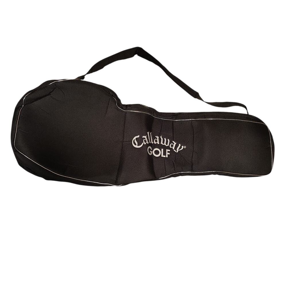 Callaway Golf Travel Soft Cover Club Case Bag Padded Heavy Duty w/Padlock Black